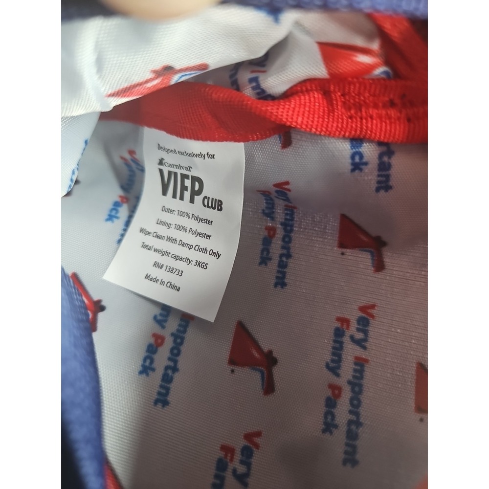 NEW 2023 CARNIVAL CRUISE SHIP VIFP CLUB Fanny Pack COLLECTIBLE PIN with POSTCARD - Picture 6 of 10